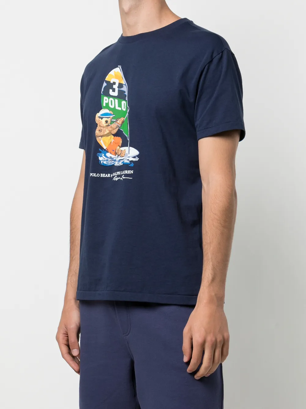 фото Polo ralph lauren футболка с принтом polo bear