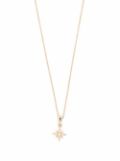 Mizuki 14kt yellow gold diamond small star pendant