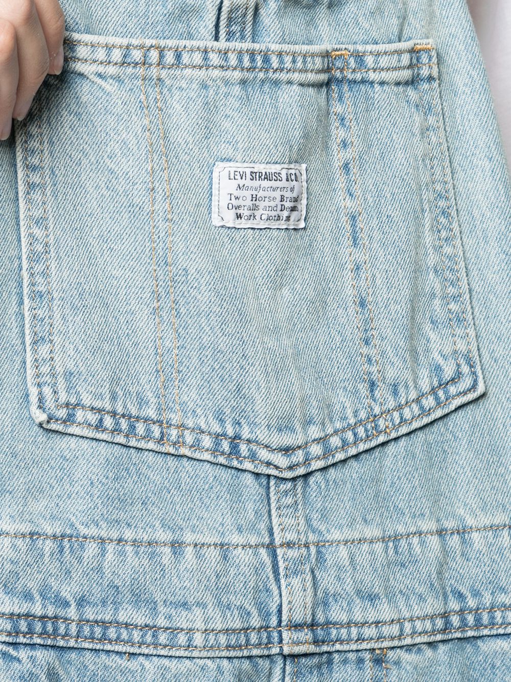 фото Levi's джинсовый комбинезон vintage с прорезями