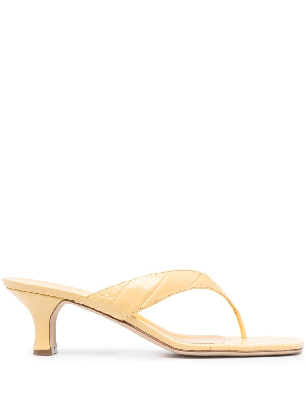 Paris Texas Coco Mules In Yellow