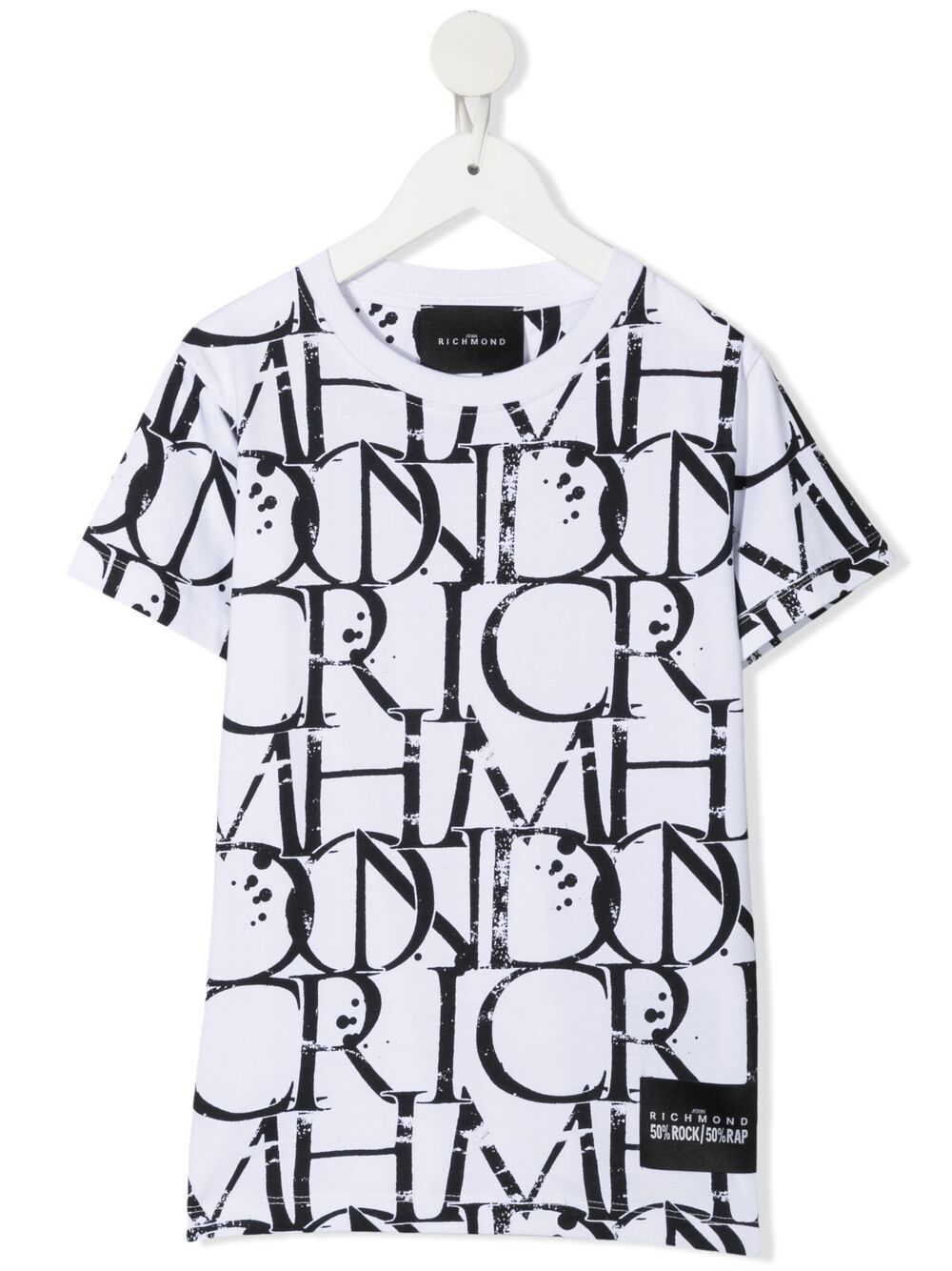 John Richmond Junior Kids' Logo-print Cotton T-shirt In White