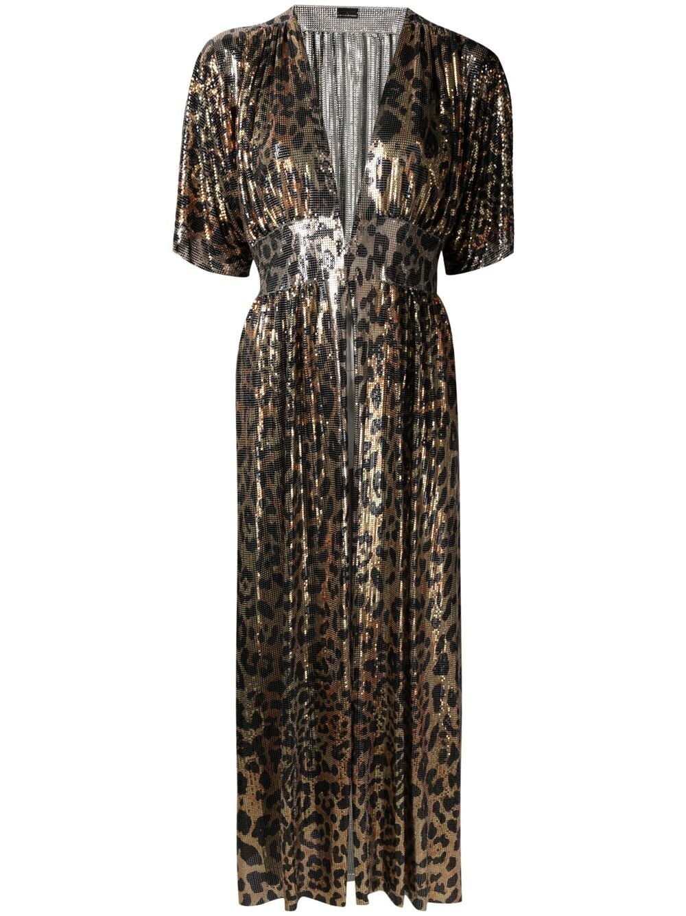 фото Paco rabanne платье с леопардовым принтом