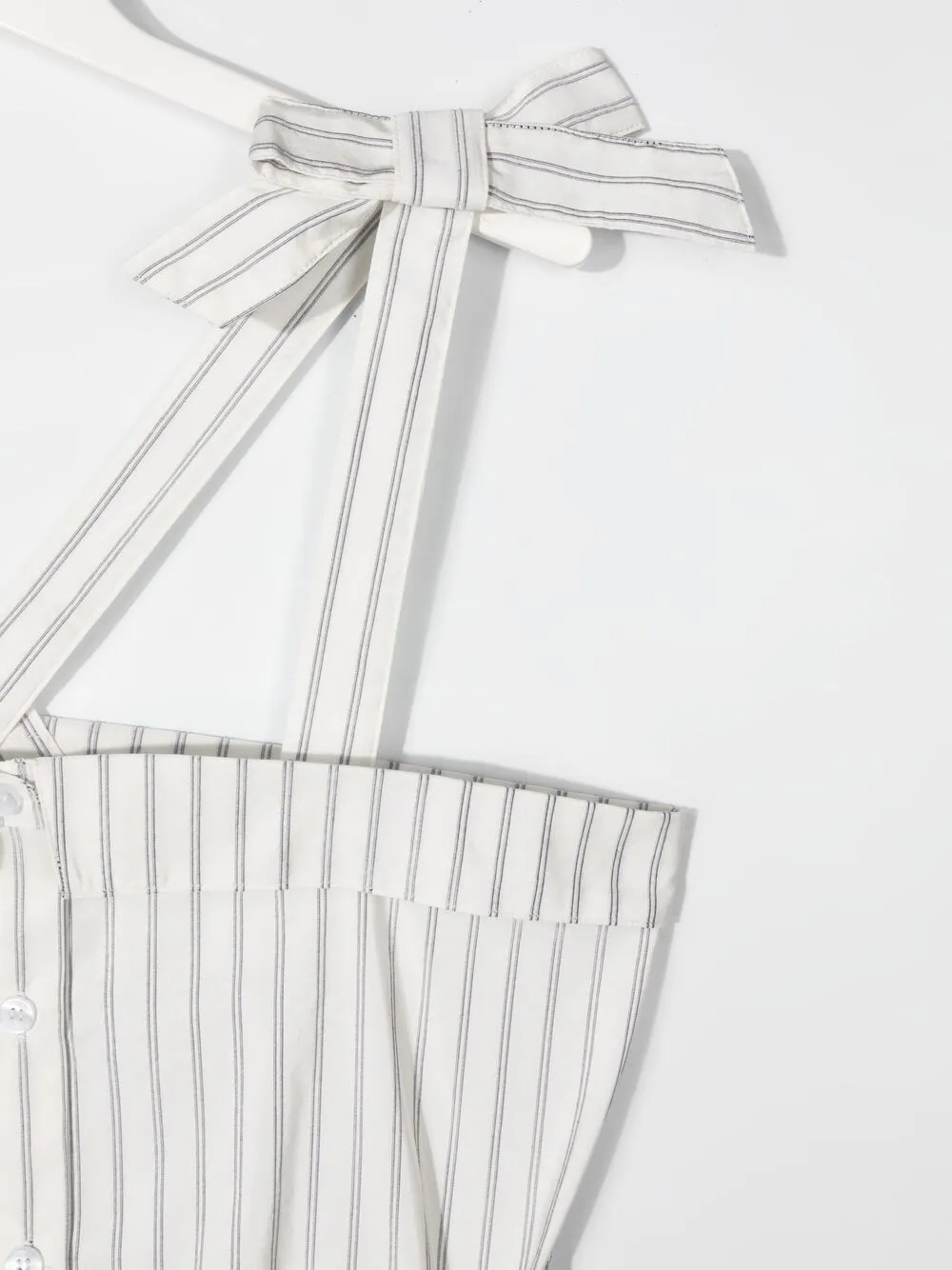 фото Philosophy di lorenzo serafini kids платье в тонкую полоску с завязками