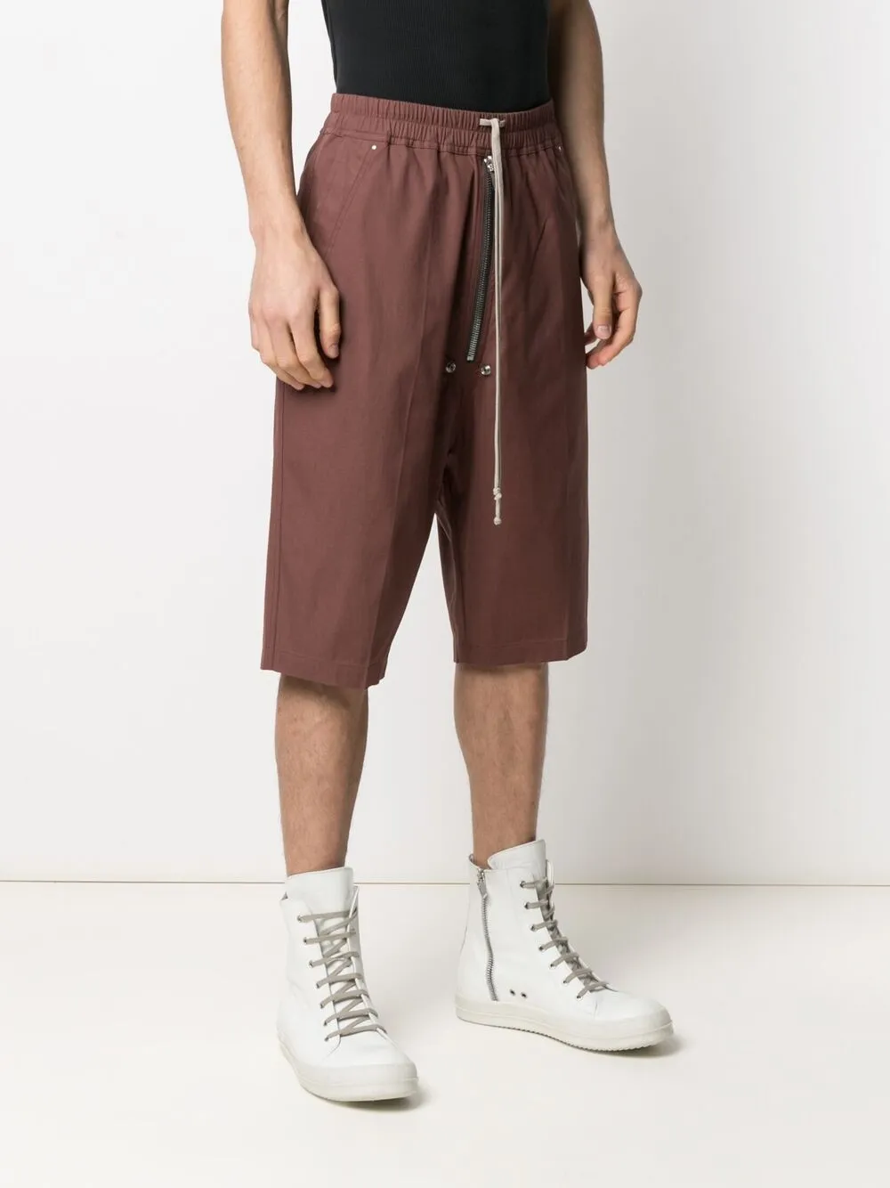 фото Rick owens шорты с низким шаговым швом и кулиской