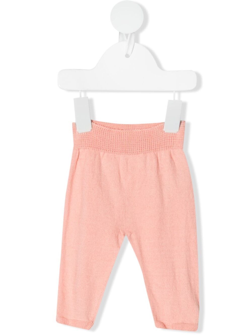 Knot Babies' Knitted-waistband Trousers In Pink