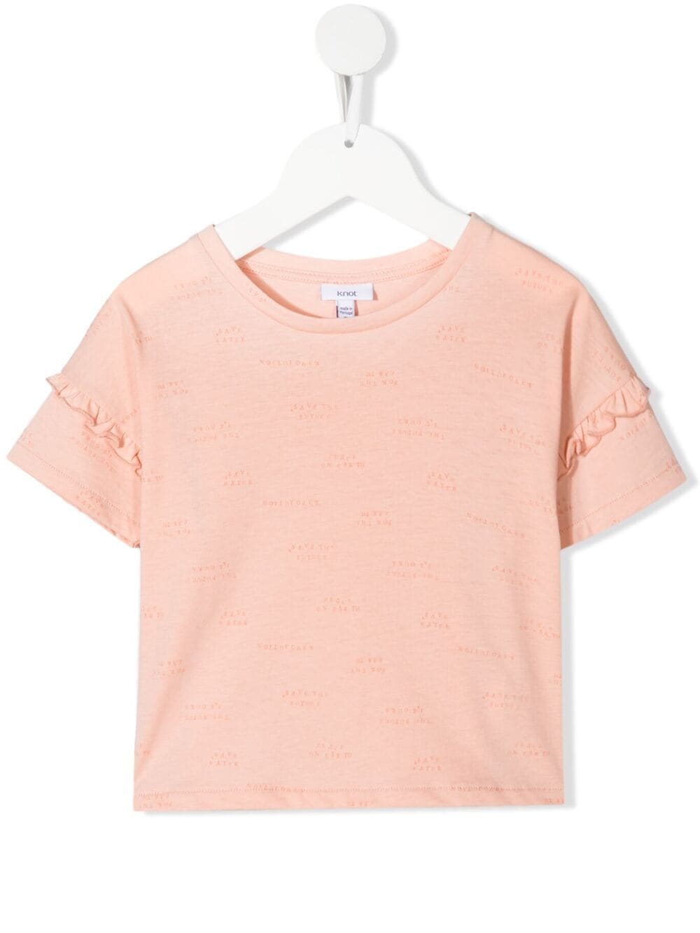 Knot Kids' Manifesto Gal Organic Cotton T-shirt In Pink