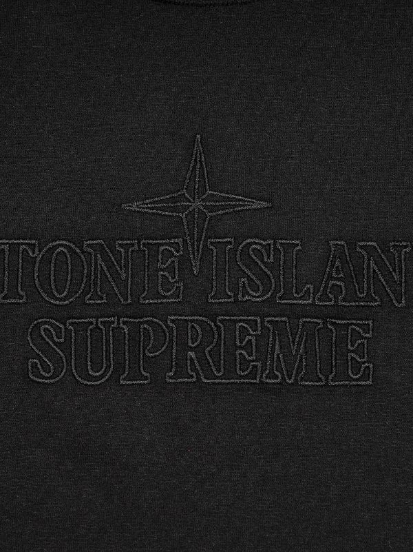 x Stone Island embroidered-logo T-shirt