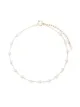 Image 1 of Mizuki 14kt yellow gold Akoya pearl anklet