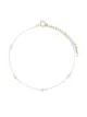 Image 1 of Mizuki 14kt yellow gold Akoya pearl anklet