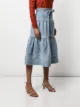 Ulla Johnson Crane tiered denim skirt