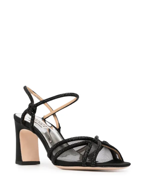 idol ritz black strap high heels