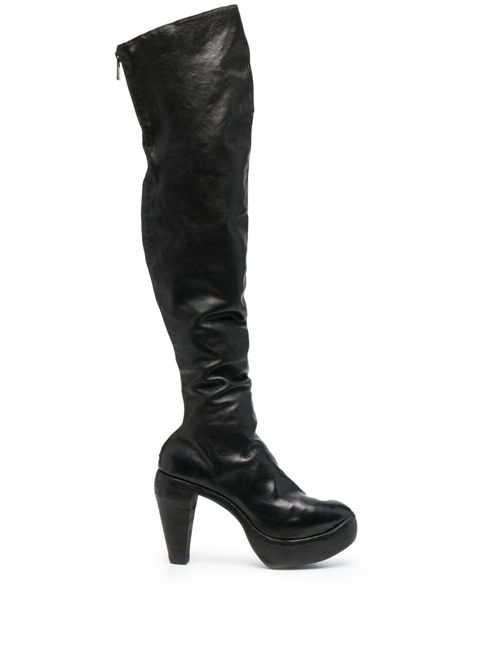 Guidi Over-the-knee Leather Boots In Black