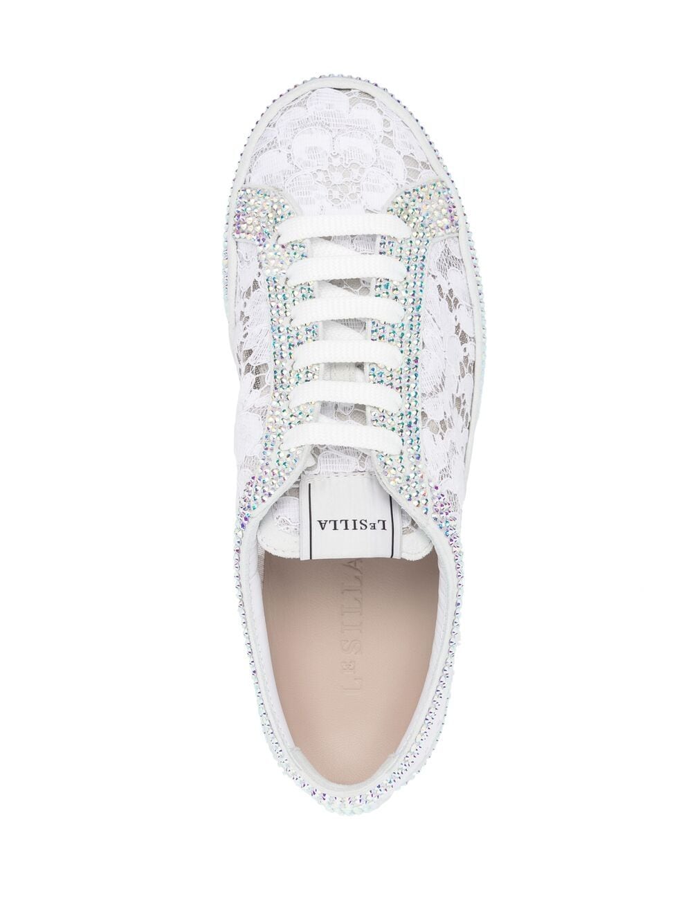 Shop Le Silla Claire Low-top Sneakers In White