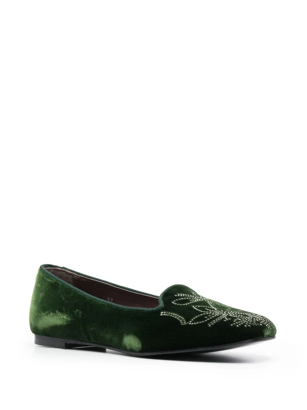 10 CORSO COMO Ballerina's met studs - Groen