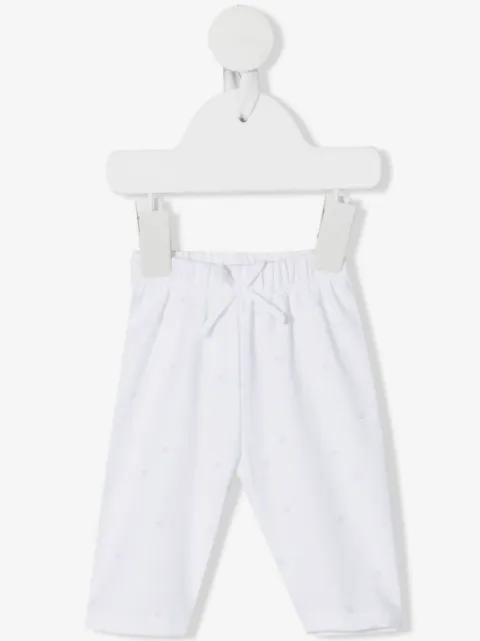 Knot bow-detail organic-cotton leggings  