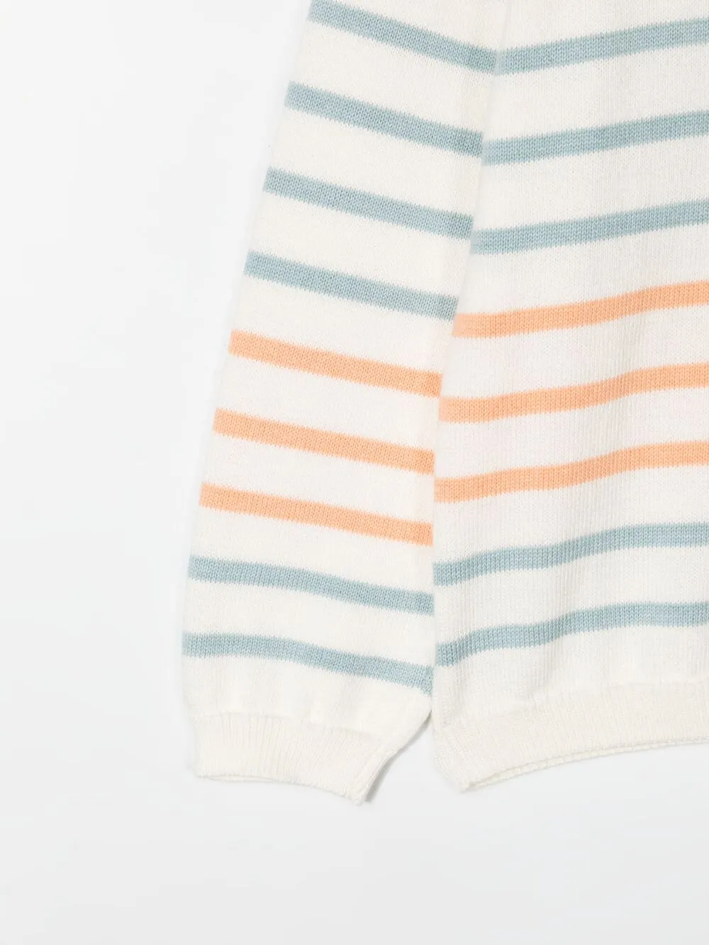 Knot Gestreepte trui Beige