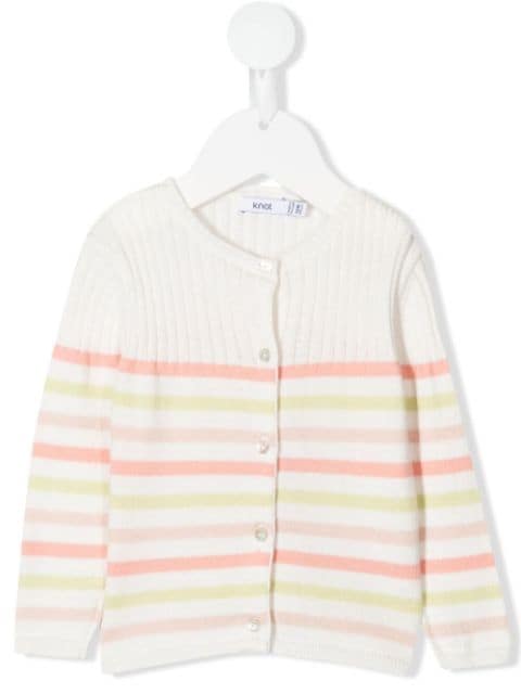 Knot Love Stripes knitted cardigan