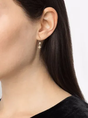 MIZUKI ダイヤモンド バードロップピアス両耳 イエローゴールド 14k