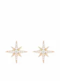 Mizuki 14kt yellow gold medium diamond star stud earrings