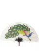 Imagen 2 de Pubumésu abanico con estampado de pavo real