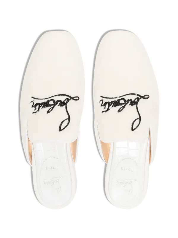 【Christian Louboutin】 Navy Coolitoフラットミュール 楽天市場】未使用 クリスチャンルブタン Christian Louboutin
