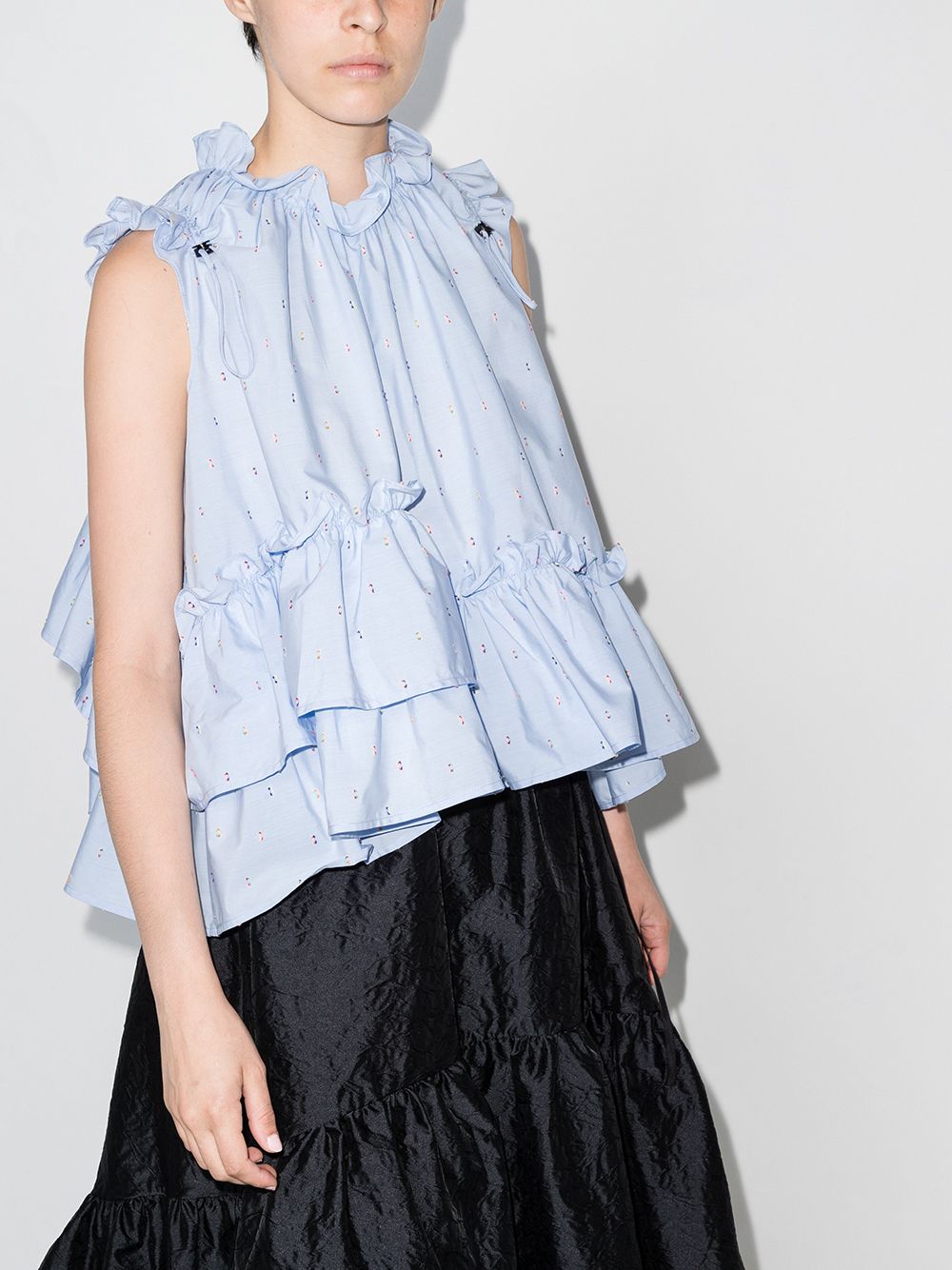 фото Brøgger ensley ruffled tiered blouse