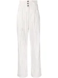 Philosophy Di Lorenzo Serafini pinstripe-print trousers - White