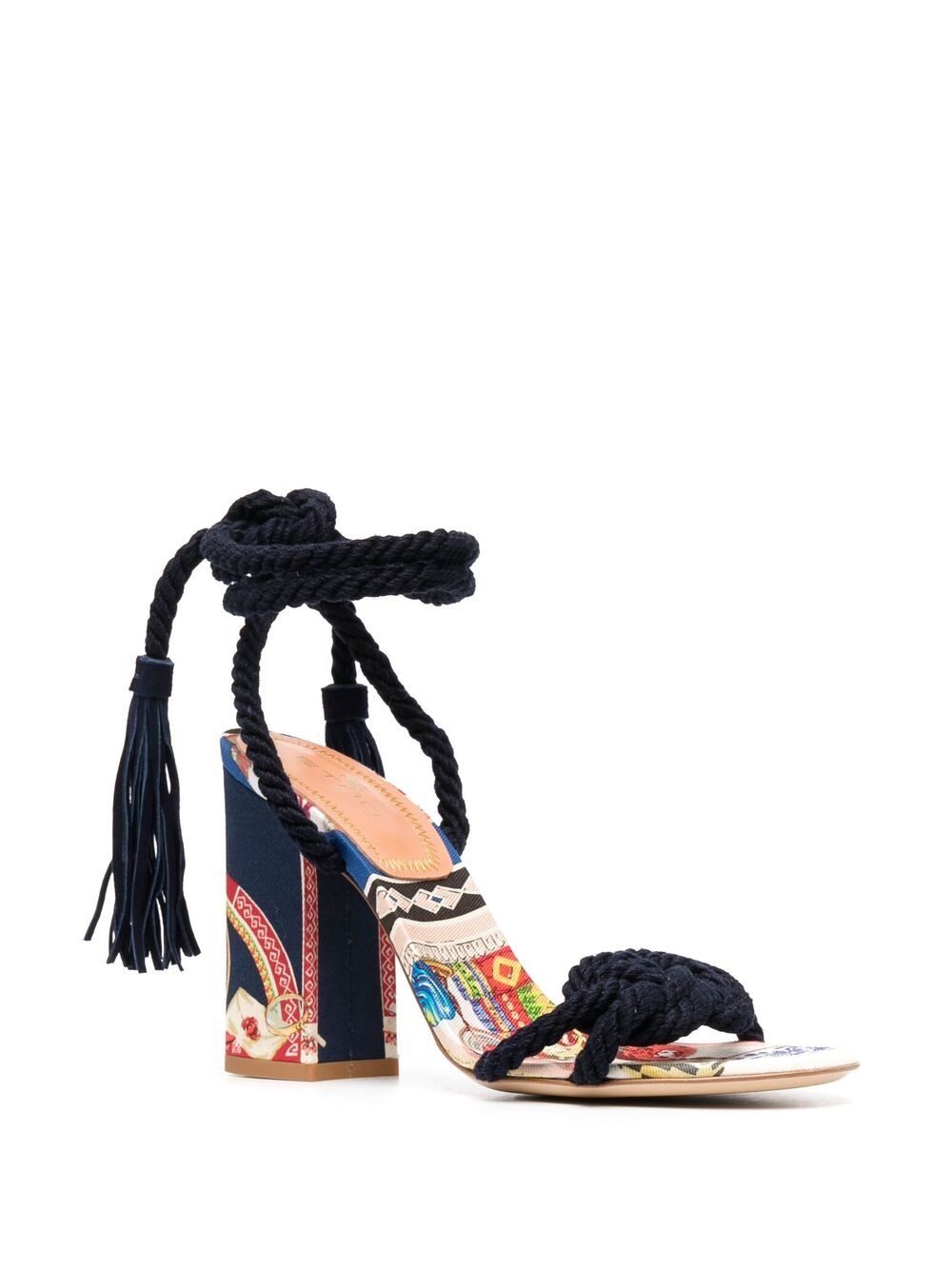 Shop ETRO rope-strap sandals with Express Delivery - FARFETCH