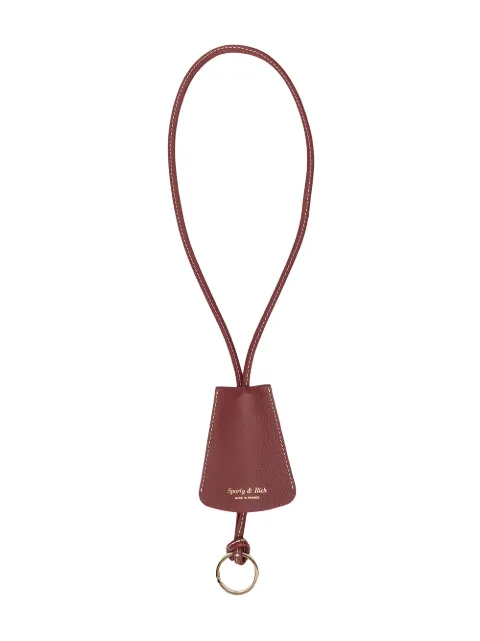 Sporty & Rich lanyard leather keyring