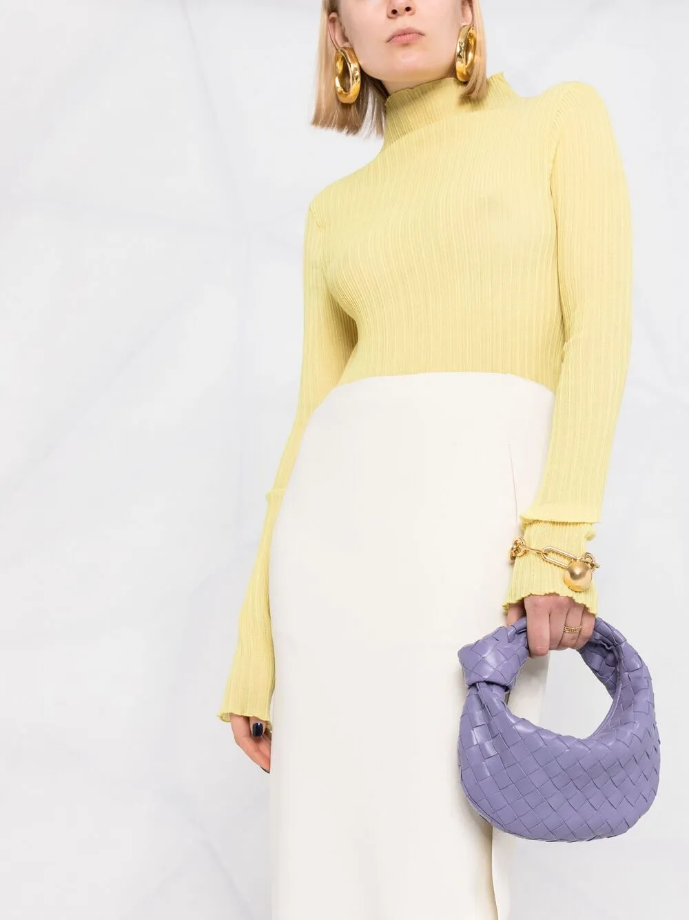 фото Jil sander юбка миди с разрезом
