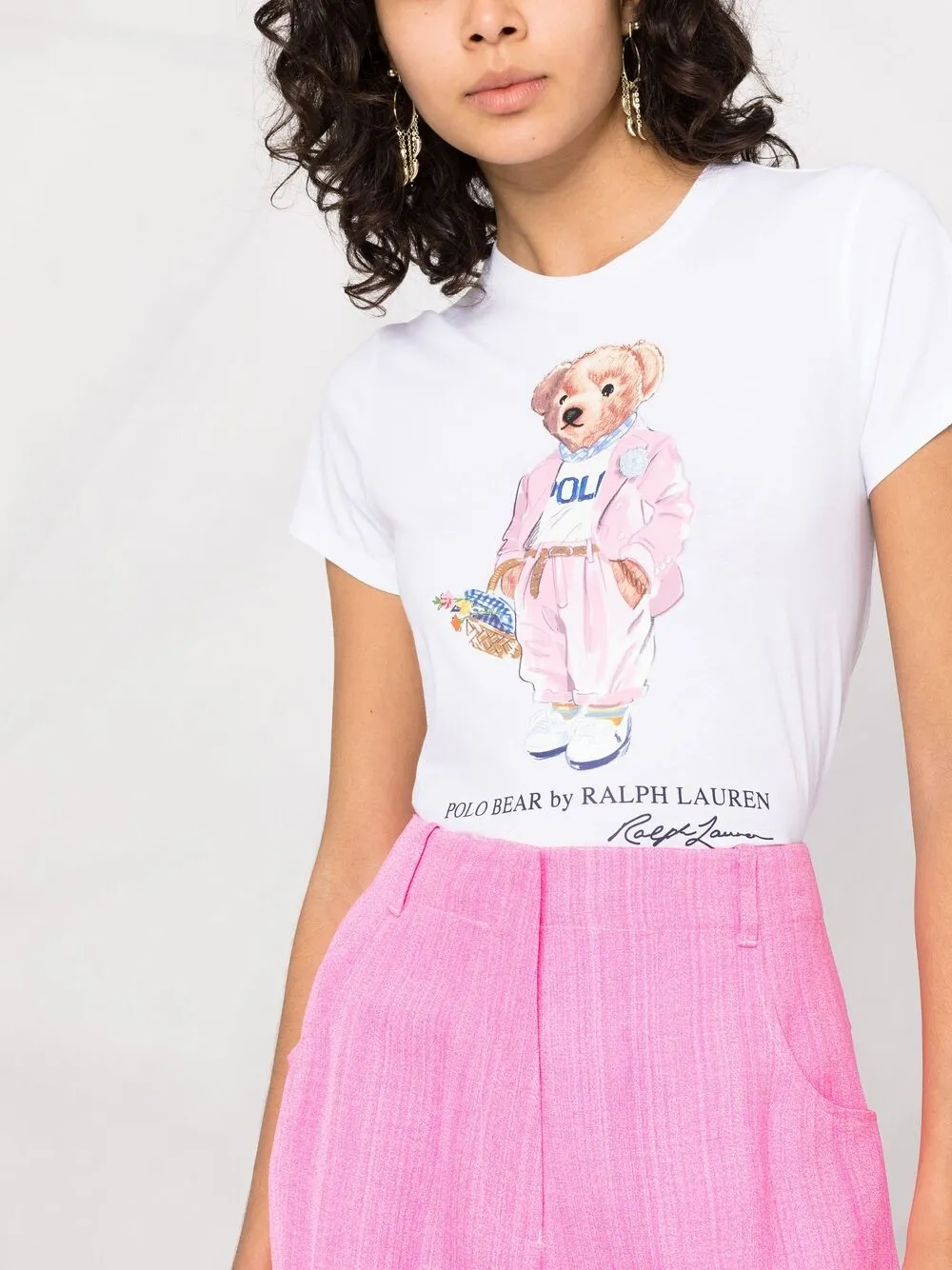 фото Polo ralph lauren футболка с принтом polo bear