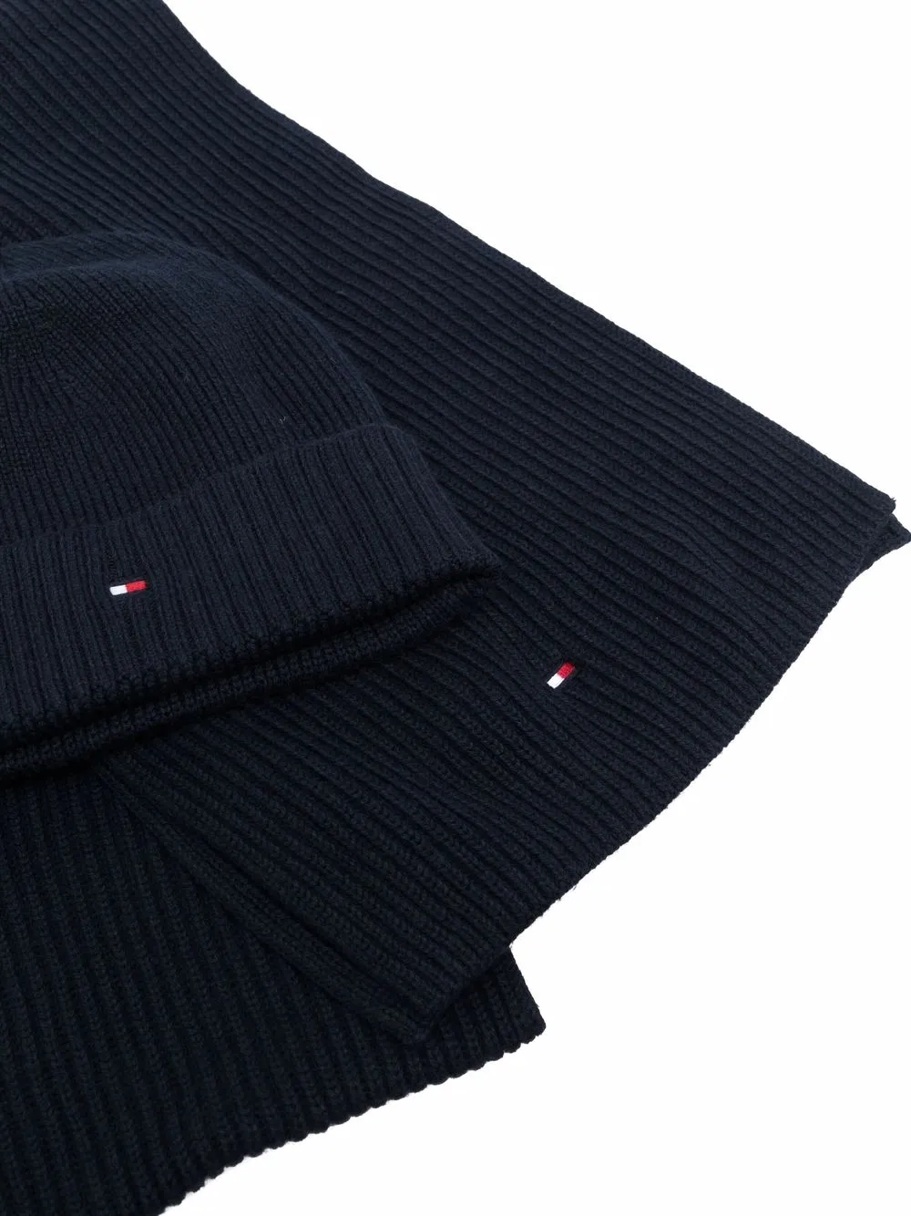 фото Tommy hilfiger комплект из шапки и шарфа с вышитым логотипом