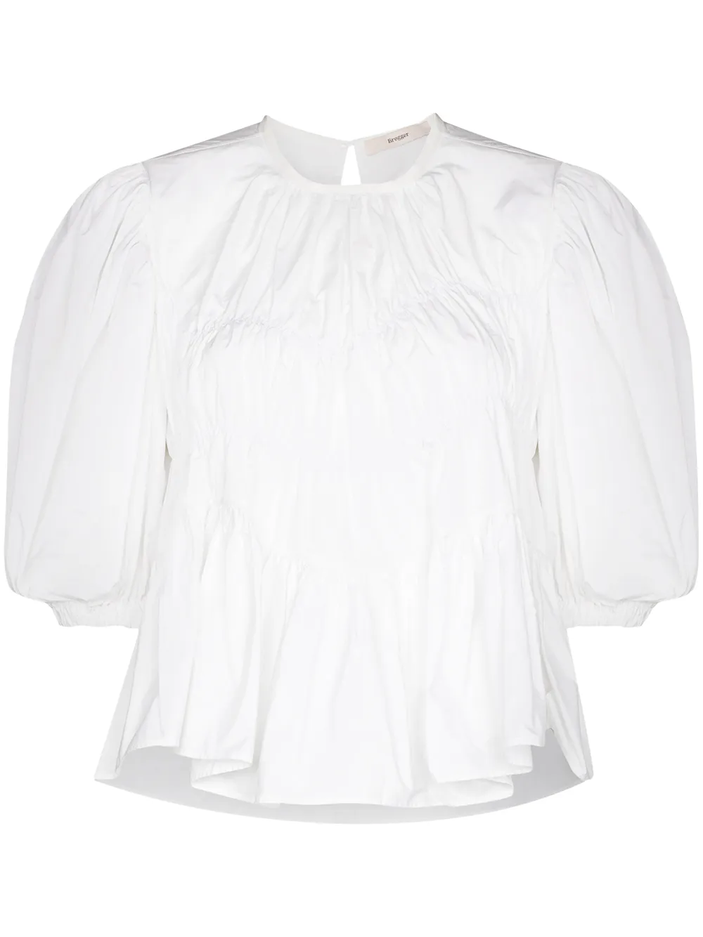 фото Brøgger dorte puff-sleeves ruffled blouse