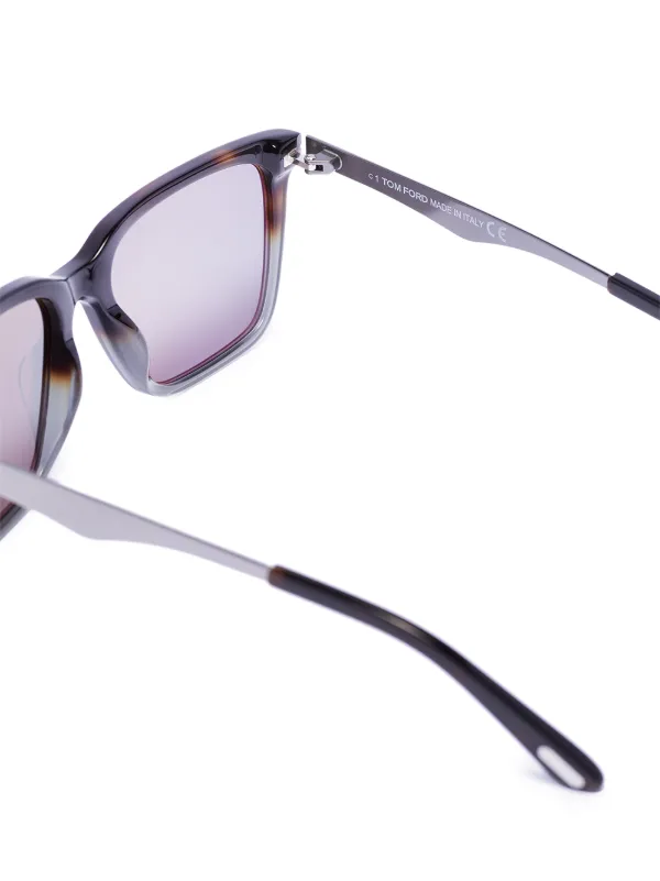 Tom Ford Chrome Gray Frame Sunglasses Tom Ford Buckley Sunglasses FT0906 Gray 56-17-145mm With  main image 4