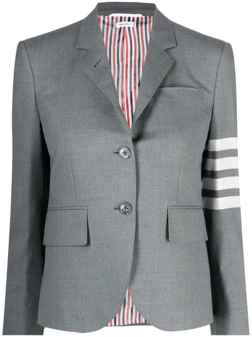Blazer à détail 4 bandes signature - Thom Browne - Modalova