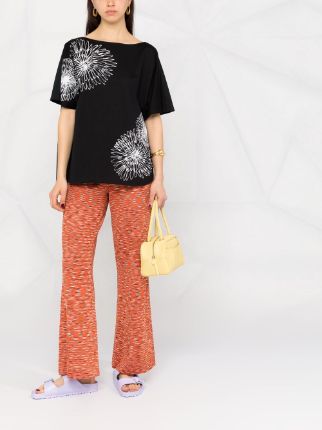 stencil floral-print cotton blouse展示图