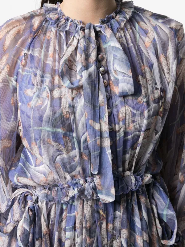 Zimmermann Botanica drawn silk mini 