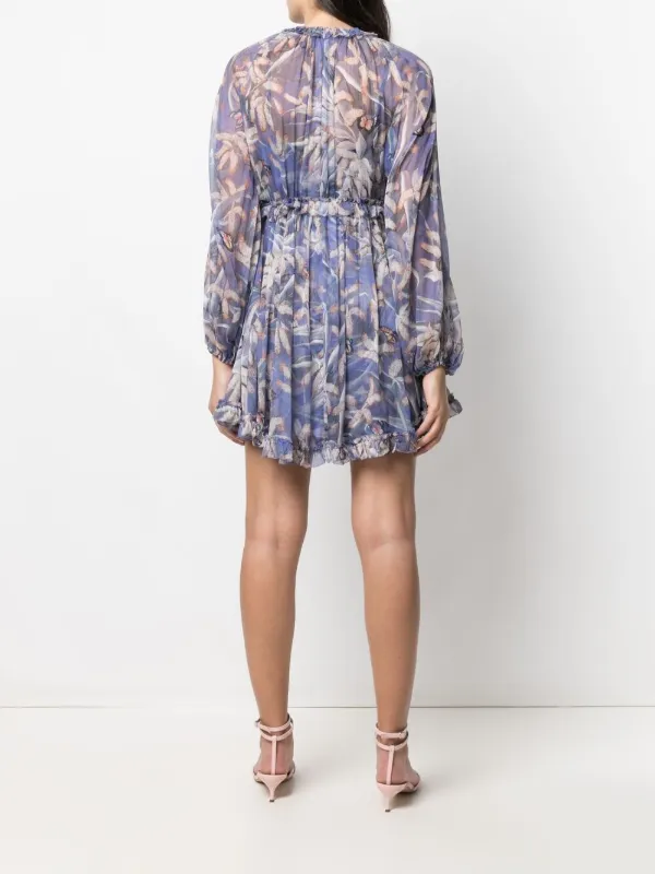 Zimmermann Botanica drawn silk mini 