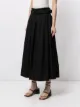 Patou belted-waist skirt