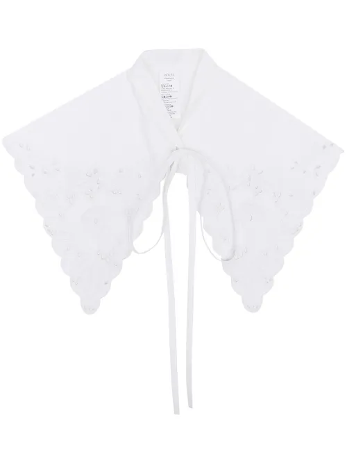 Col en popeline à broderies - Patou - Modalova