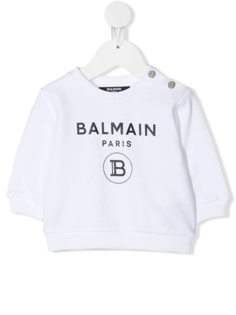 фото Balmain kids футболка с круглым вырезом и логотипом