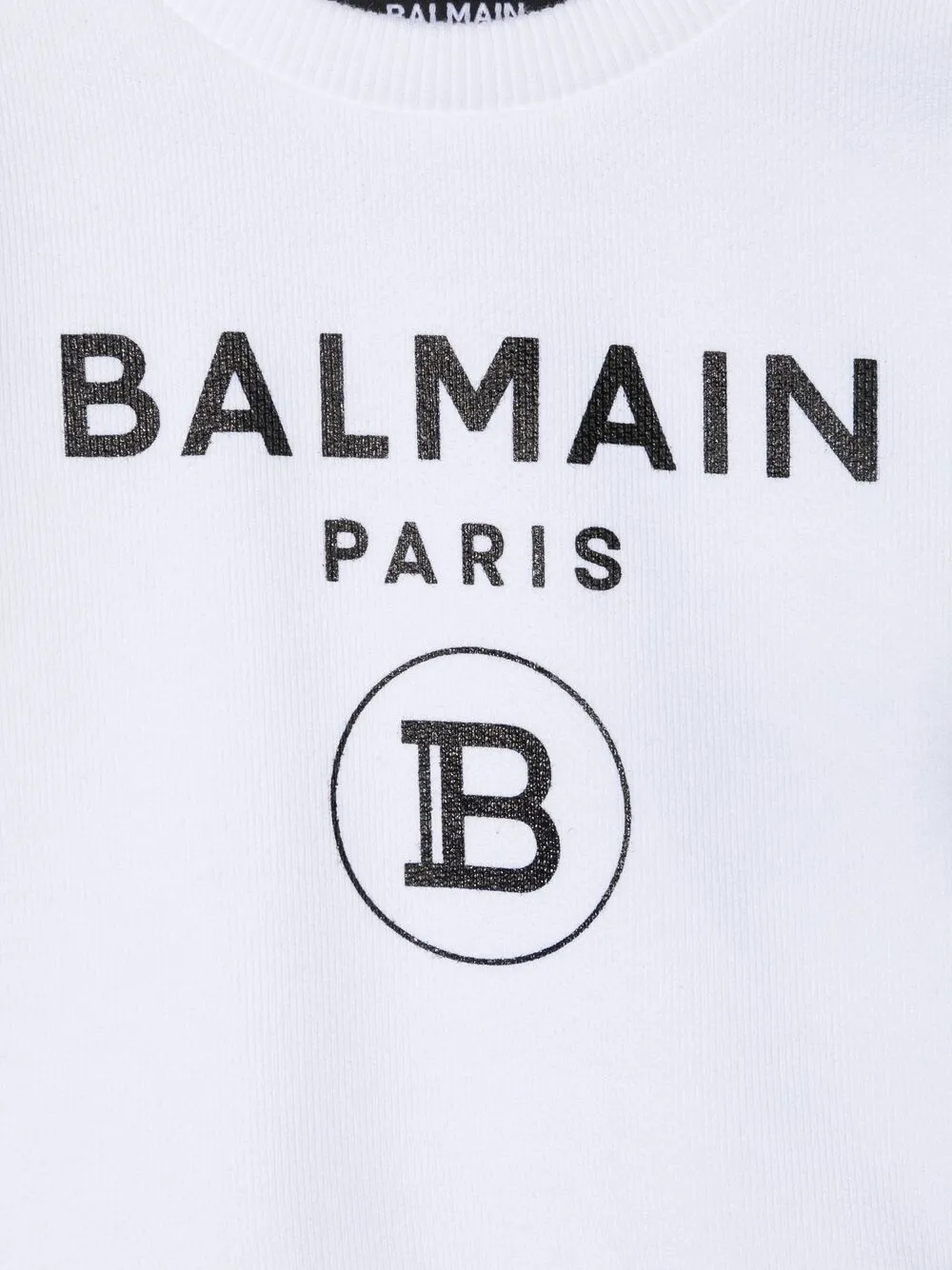 фото Balmain kids футболка с круглым вырезом и логотипом