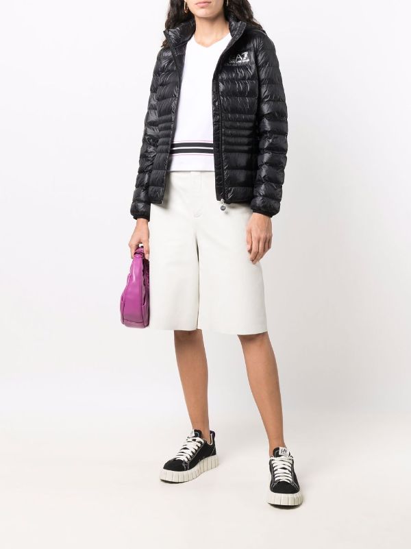 Emporio Armani all-over monogram-print Padded Jacket - Farfetch