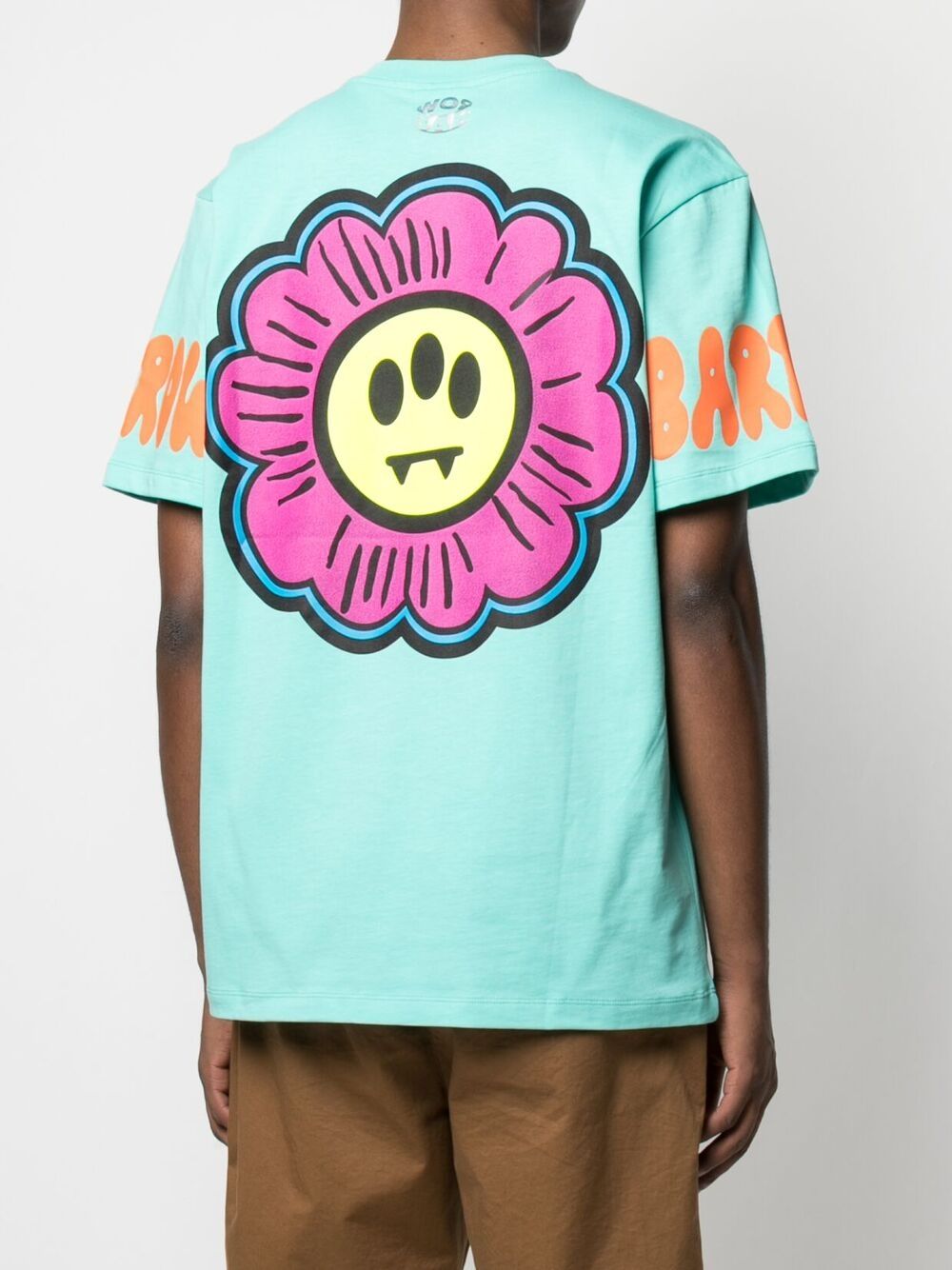 Shop Barrow Flower-print T-shirt In Blue