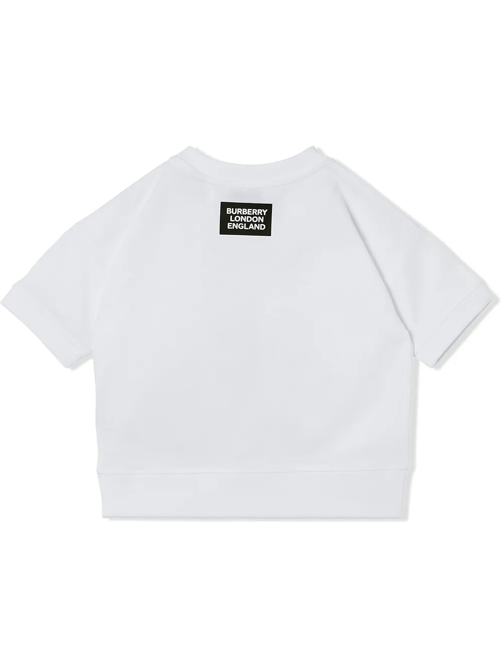 фото Burberry kids футболка с цветочным принтом