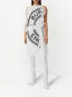 Burberry lace-detail logo midi-dress