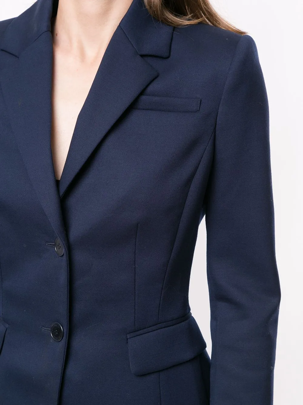 Altuzarra Fenice Single-breasted Wool Blazer In Blue