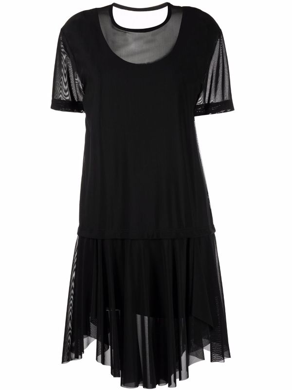 mesh t shirt dress