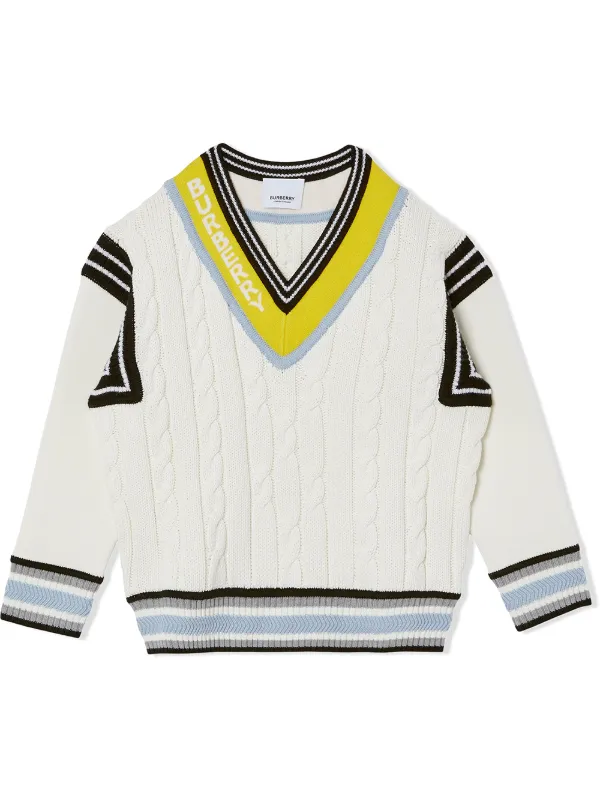 logo jacquard jumper for kids 