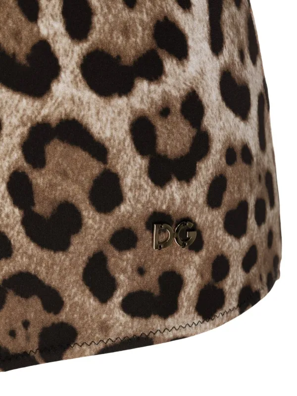 brown leopard print swimsuit